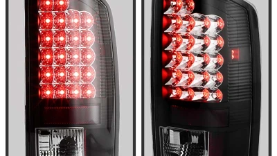 Spyder Auto LED Black Tail Lights for Dodge Ram 1500 2500 3500 2007-2008                                     - ALT-YD-DRAM06-LED-BK - Image 8
