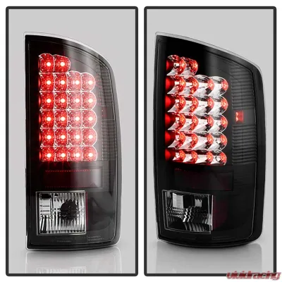 Spyder Auto LED Black Tail Lights for Dodge Ram 1500 2500 3500 2007-2008 - ALT-YD-DRAM06-LED-BK