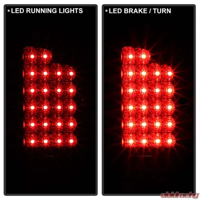 Spyder Auto LED Black Tail Lights for Dodge Ram 1500 2500 3500 2007-2008 - ALT-YD-DRAM06-LED-BK