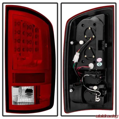 Spyder Auto Red Clear LED Taillights for Dodge Ram 2500 | 3500 2007-2009 - ALT-YD-DRAM06V2-LED-RC