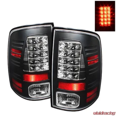 Spyder Auto LED Black Tail Lights for Dodge Ram 1500 2009-2010, Durable Design - ALT-YD-DRAM09-LED-BK