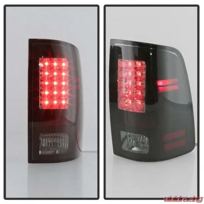 Spyder Auto Black Smoke LED Taillights for Dodge Ram 2500 | 3500 2010-2014 - ALT-YD-DRAM09-LED-BSM