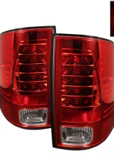 Spyder Auto LED Tail Lights Red/Clear for Dodge Ram 1500 2009-2010, Custom Fit                                     - ALT-YD-DRAM09-LED-RC - Image 9