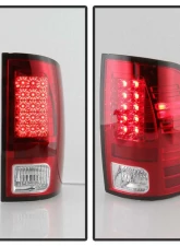 Spyder Auto LED Tail Lights Red/Clear for Dodge Ram 1500 2009-2010, Custom Fit                                     - ALT-YD-DRAM09-LED-RC - Image 8