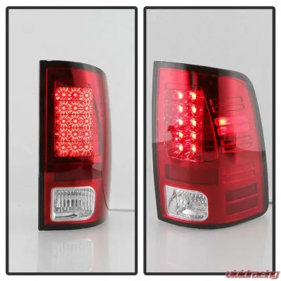 Spyder Auto LED Tail Lights Red/Clear for Dodge Ram 1500 2009-2010, Custom Fit - ALT-YD-DRAM09-LED-RC