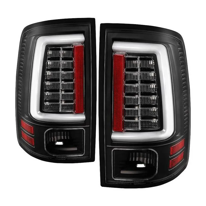 Spyder Auto LED Tail Lights Incandescent Model All Black Dodge Ram 1500/2500/3500 2009-2018 - ALT-YD-DRAM09V2-LED-BKV2