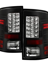 Spyder Auto Black LED Taillights for Dodge Ram 2500 | 3500 2013-2014                                     - ALT-YD-DRAM13-LED-BK - Image 9