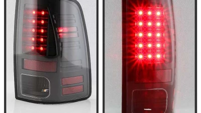 Spyder Auto LED Tail Lights All Black for Dodge Ram 1500/2500/3500 2013-2018                                     - ALT-YD-DRAM13-LED-BKV2 - Image 8