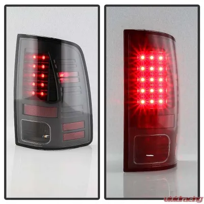Spyder Auto LED Tail Lights All Black for Dodge Ram 1500/2500/3500 2013-2018 - ALT-YD-DRAM13-LED-BKV2
