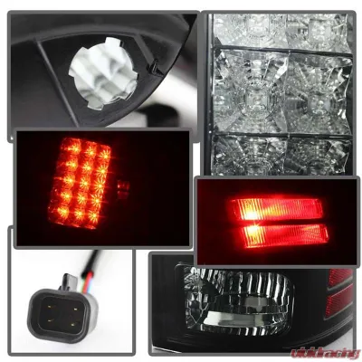 Spyder Auto Black Smoke LED Taillights for Dodge Ram 2500 | 3500 2013-2014 - ALT-YD-DRAM13-LED-BSM