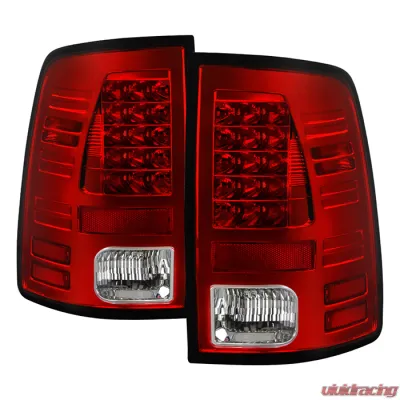 Spyder Auto Red Clear LED Taillights for 2013-2014 Dodge Ram 2500 | 3500 - ALT-YD-DRAM13-LED-RC