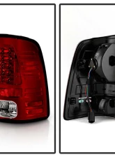 Spyder Auto Red Clear LED Taillights for 2013-2014 Dodge Ram 2500 | 3500                                     - ALT-YD-DRAM13-LED-RC - Image 2
