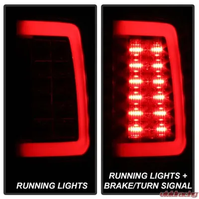Spyder Auto LED Tail Lights Black for Ram 1500 2500 3500 2013-2014, ALT-YD-DRAM13V2 - ALT-YD-DRAM13V2-LED-BK