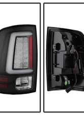 Spyder Auto LED Tail Lights Black for Ram 1500 2500 3500 2013-2014, ALT-YD-DRAM13V2                                     - ALT-YD-DRAM13V2-LED-BK - Image 2