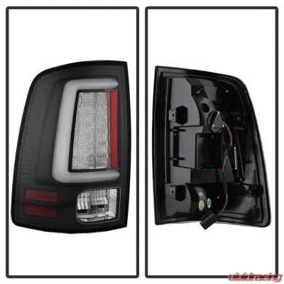 Spyder Auto LED Tail Lights Black for Ram 1500 2500 3500 2013-2014, ALT-YD-DRAM13V2 - ALT-YD-DRAM13V2-LED-BK