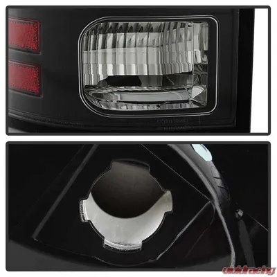 Spyder Auto LED Tail Lights Black for Ram 1500 2500 3500 2013-2014, ALT-YD-DRAM13V2 - ALT-YD-DRAM13V2-LED-BK