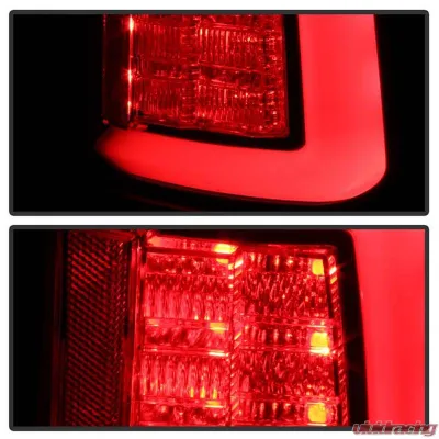 Spyder Auto LED Tail Lights Black for Ram 1500 2500 3500 2013-2014, ALT-YD-DRAM13V2 - ALT-YD-DRAM13V2-LED-BK