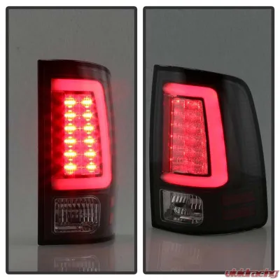 Spyder Auto LED Tail Lights Black for Ram 1500 2500 3500 2013-2014, ALT-YD-DRAM13V2 - ALT-YD-DRAM13V2-LED-BK