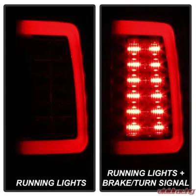 Spyder Auto LED Tail Lights Black Smoke for Ram 1500 2500 3500 2013-2014 - ALT-YD-DRAM13V2-LED-BSM