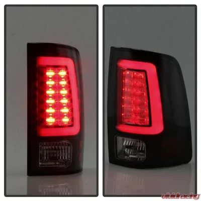 Spyder Auto LED Tail Lights Black Smoke for Ram 1500 2500 3500 2013-2014 - ALT-YD-DRAM13V2-LED-BSM