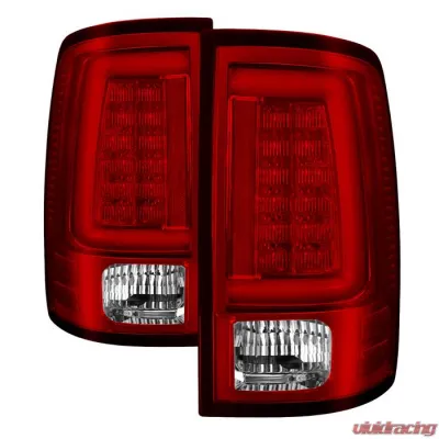 Spyder Auto LED Tail Lights Red Clear for Ram 1500 | 2500 | 3500 2013-2014 - ALT-YD-DRAM13V2-LED-RC