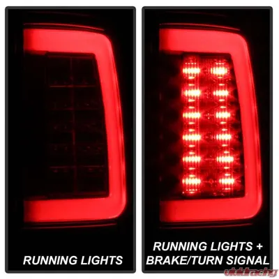 Spyder Auto LED Tail Lights Red Clear for Ram 1500 | 2500 | 3500 2013-2014 - ALT-YD-DRAM13V2-LED-RC