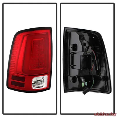 Spyder Auto LED Tail Lights Red Clear for Ram 1500 | 2500 | 3500 2013-2014 - ALT-YD-DRAM13V2-LED-RC