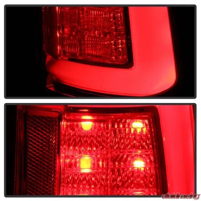 Spyder Auto LED Tail Lights Red Clear for Ram 1500 | 2500 | 3500 2013-2014 - ALT-YD-DRAM13V2-LED-RC