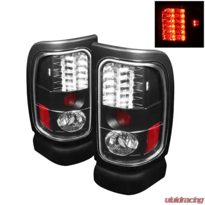 Spyder Auto LED Black Tail Lights for Dodge Ram 1500 2500 3500 1994-2001 - ALT-YD-DRAM94-LED-BK
