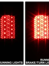 Spyder Auto LED Black Tail Lights for Dodge Ram 1500 2500 3500 1994-2001                                     - ALT-YD-DRAM94-LED-BK - Image 9