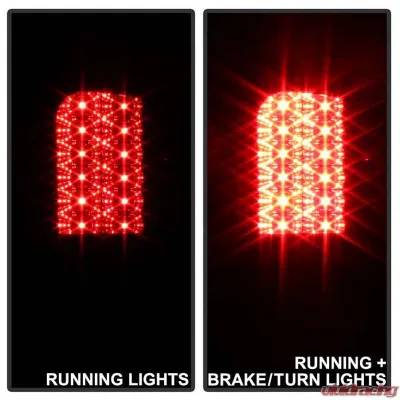 Spyder Auto LED Black Tail Lights for Dodge Ram 1500 2500 3500 1994-2001 - ALT-YD-DRAM94-LED-BK