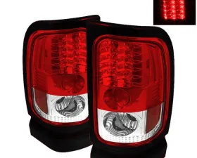 Spyder Auto LED Tail Lights Red/Clear for Dodge Ram 1500 2500 3500 1994-2001