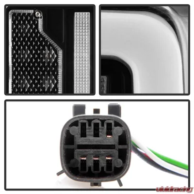 Spyder Auto Factory Halogen Bulb LED Taillights for Ford Bronco 2021-2023, Black - ALT-YD-FB21-HAL-BK