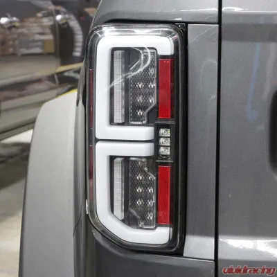 Spyder Auto Factory Halogen Bulb LED Taillights for Ford Bronco 2021-2023, Black - ALT-YD-FB21-HAL-BK