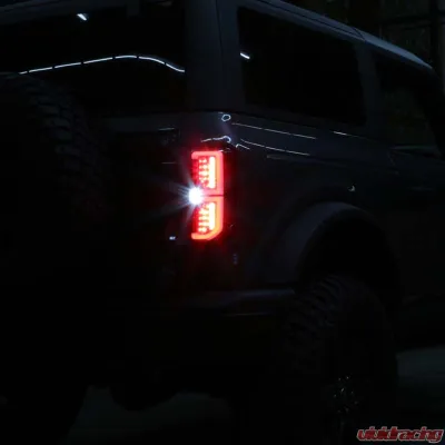 Spyder Auto Factory Halogen Bulb LED Taillights for Ford Bronco 2021-2023, Black - ALT-YD-FB21-HAL-BK