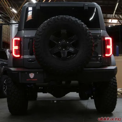 Spyder Auto Black Factory LED Tail Lights for Ford Bronco 2021-2023, Model ALT-YD-FB21-LED-BK - ALT-YD-FB21-LED-BK