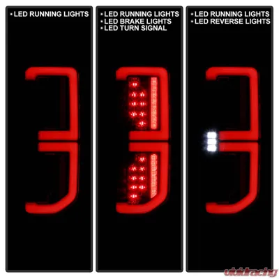 Spyder Auto Black Factory LED Tail Lights for Ford Bronco 2021-2023, Model ALT-YD-FB21-LED-BK - ALT-YD-FB21-LED-BK