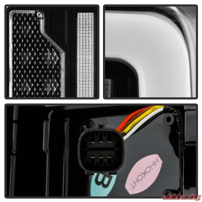 Spyder Auto Black LED Taillights for 2021-2023 Ford Bronco, Factory Style - ALT-YD-FB21LED-LED-BK