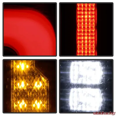 Spyder Auto Black LED Taillights for 2021-2023 Ford Bronco, Factory Style - ALT-YD-FB21LED-LED-BK