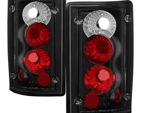 Spyder Auto Black Euro Style Taillights for Ford Econoline Van 1995-2006
