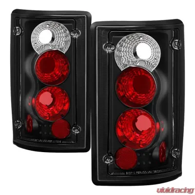 Spyder Auto Black Euro Style Taillights for Ford Econoline Van 1995-2006 - ALT-YD-FEC00-BK