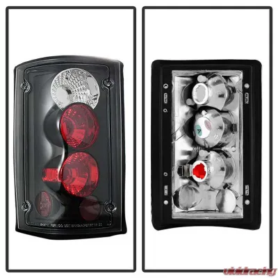 Spyder Auto Black Euro Style Taillights for Ford Econoline Van 1995-2006 - ALT-YD-FEC00-BK