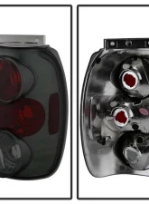 Spyder Auto Smoke Euro Style Taillights for Ford Explorer 1995-1997, Pair                                     - ALT-YD-FEXP95-SM - Image 2