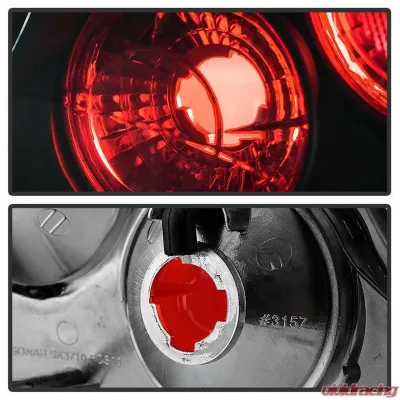 Spyder Auto Altezza Black Tail Lights for Ford Focus 4-Door 2000-2004 - ALT-YD-FF00-4D-BK