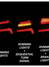 Spyder Auto LED Tail Lights Black Smoke for 2012-2014 Ford Focus 5Dr                                     - ALT-YD-FF12-LED-BSM - Image 9