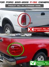 Spyder Auto Altezza Chrome Tail Lights for 2001-2003 Ford F-150 Flareside                                     - ALT-YD-FF15001FS-C - Image 2