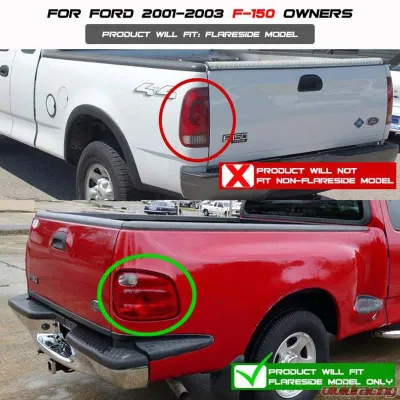 Spyder Auto Altezza Chrome Tail Lights for 2001-2003 Ford F-150 Flareside - ALT-YD-FF15001FS-C