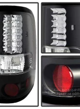 Spyder Auto LED Black Tail Lights for Ford F-150 Styleside 2004-2008                                     - ALT-YD-FF15004-LED-BK - Image 2