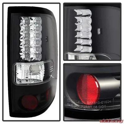 Spyder Auto LED Black Tail Lights for Ford F-150 Styleside 2004-2008 - ALT-YD-FF15004-LED-BK