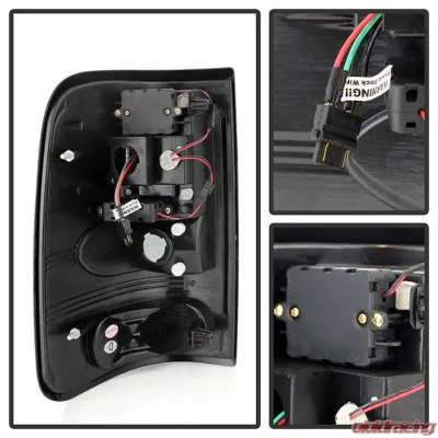 Spyder Auto LED Black Tail Lights for Ford F-150 Styleside 2004-2008 - ALT-YD-FF15004-LED-BK